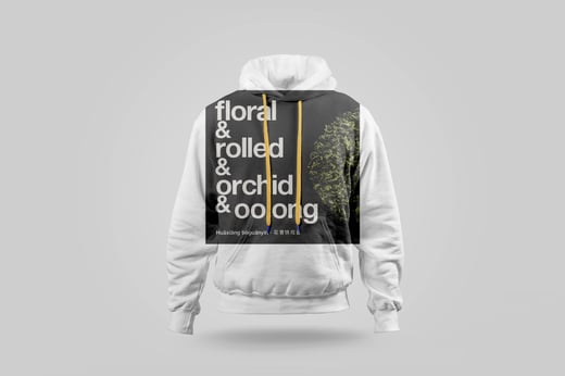 Hoodie — Floral Tie Guan Yin