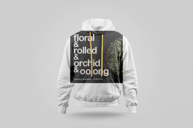 Hoodie — Floral Tie Guan Yin